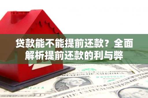 越秀贷款能不能提前还款？全面解析提前还款的利与弊