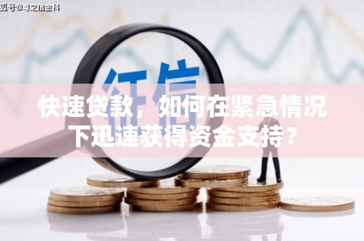 越秀快速贷款，如何在紧急情况下迅速获得资金支持？