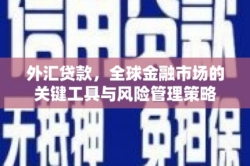 越秀外汇贷款，全球金融市场的关键工具与风险管理策略
