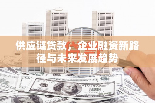 越秀供应链贷款，企业融资新路径与未来发展趋势