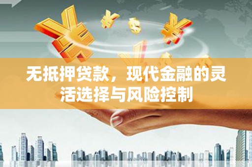 越秀无抵押贷款，现代金融的灵活选择与风险控制