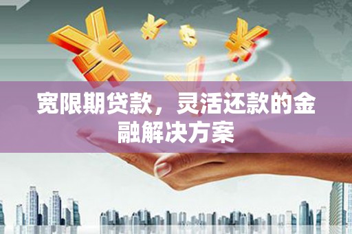 越秀宽限期贷款，灵活还款的金融解决方案