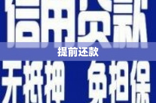 越秀提前还款