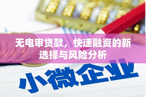 越秀无电审贷款，快速融资的新选择与风险分析