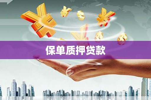 越秀保单质押贷款